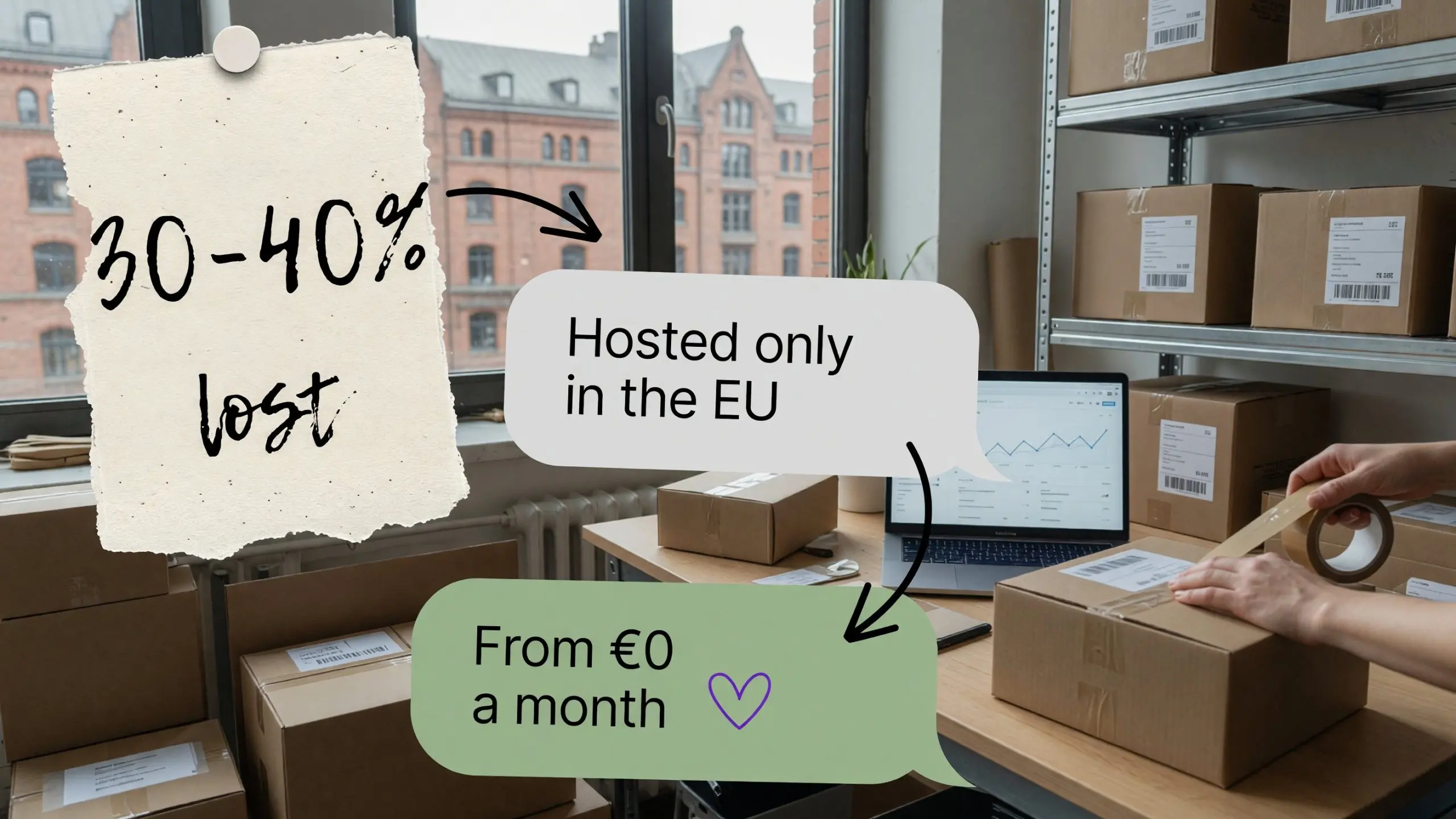EuroMetrics: Google Analytics loses 30–40% of data; hosted only in the EU, from €0 a month