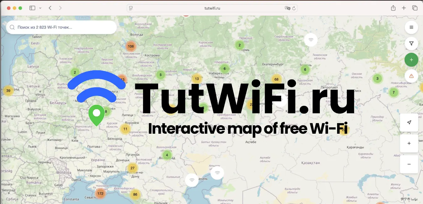 Mapa do TutWiFi