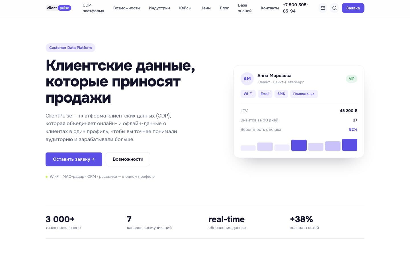 ClientPulse — Customer data platform