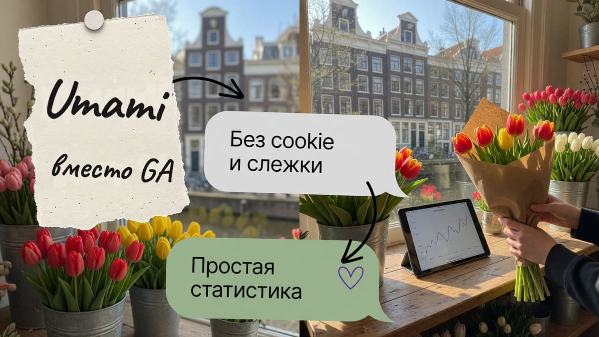 Umami вместо Google Analytics: простая статистика без cookie и слежки