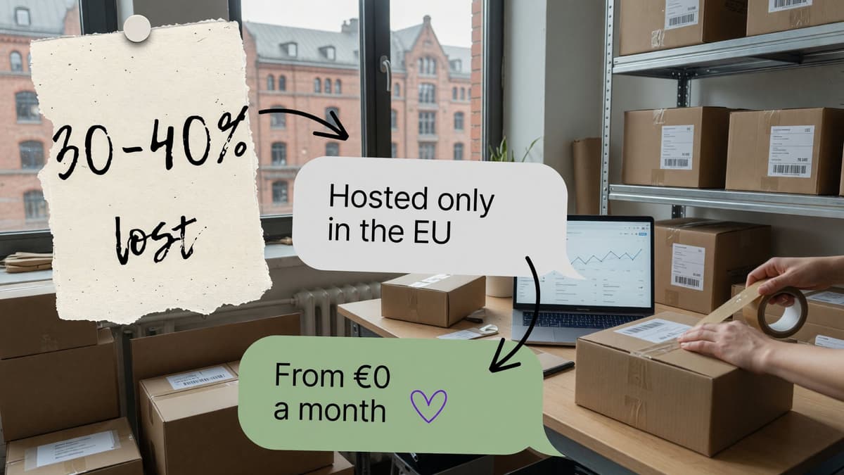 EuroMetrics: Google Analytics loses 30–40% of data; hosted only in the EU, from €0 a month