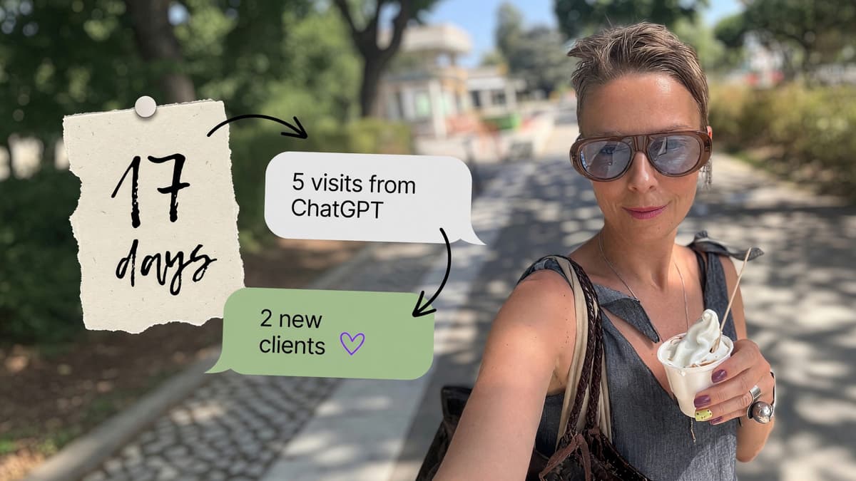 Stylist in Lisbon: 17 days to ChatGPT, 5 visits, 2 new clients